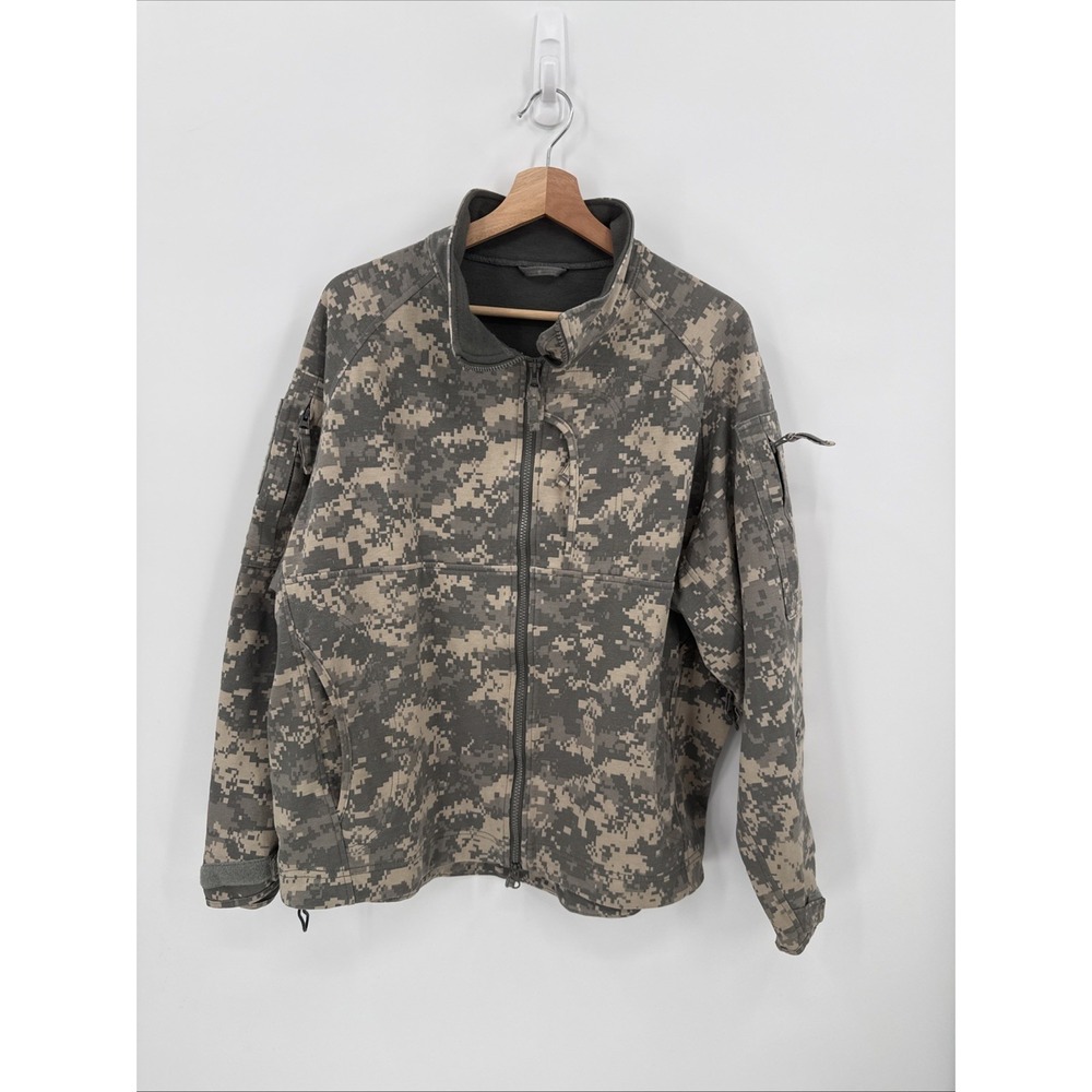 Massif Mountain Gear Company Mens Army Elements Zip Up Jacket Size Large Outdoor